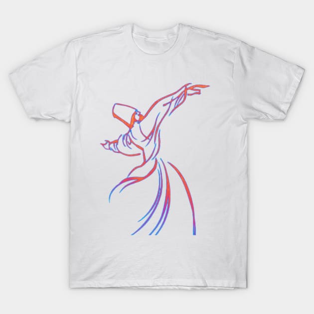Energetic Dancing Sufi T-Shirt by WEARDROBES